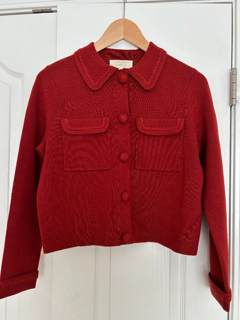 Sezane Betty Cardigan - Terracotta Crochet - XS - Picture 8 of 16